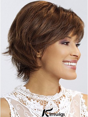 Wavy With Bangs 8 inch Stylish Short Wigs