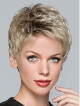 Boycuts Blonde Synthetic Straight 3 inch Short Hair Wigs