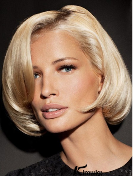Lace Front Chin Length Straight Blonde Exquisite Bob Wigs