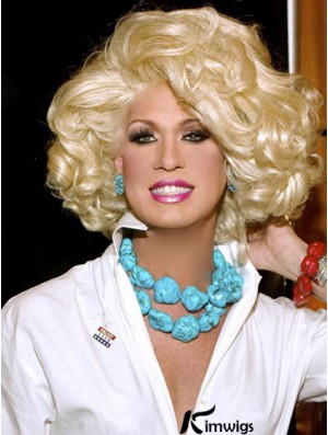 Designed 12 inch Chin Length Curly Classic Lace Front Kim Zolciak Wigs