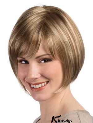 Bob Hairstyle Wig With Monofilament Capless Straight Style