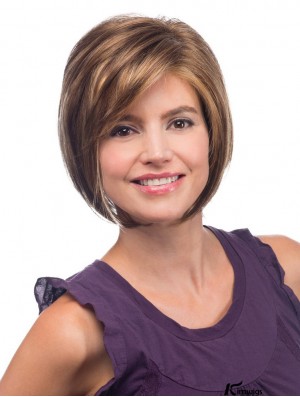 Straight Chin Length Auburn 10 inch Lace Front Best Bob Wigs