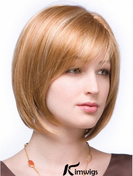 Lace Front Chin Length Straight Auburn Ideal Bob Wigs