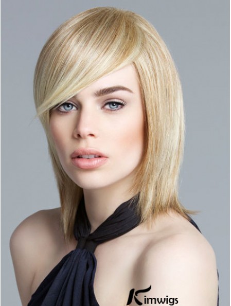 Lace Front Chin Length Straight Blonde New Bob Wigs