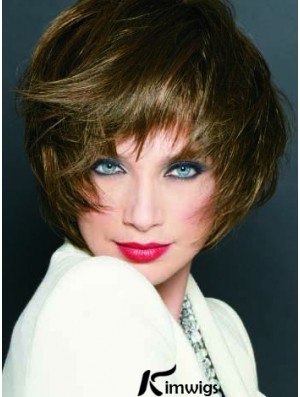 Short Straight Monofilament Blonde Cheapest Bob Wigs