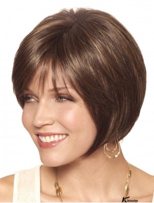 Bobs Short Brown Straight Hairstyles Petite Wigs