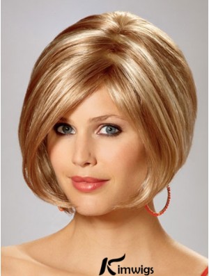 Capless Chin Length Straight Blonde Gorgeous Bob Wigs