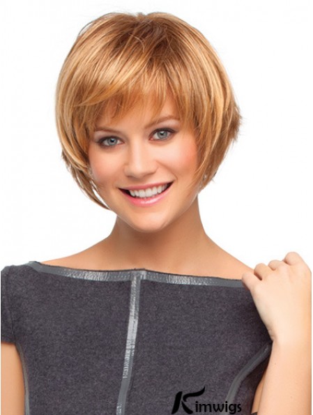 Capless Short Straight Auburn Cheapest Bob Wigs