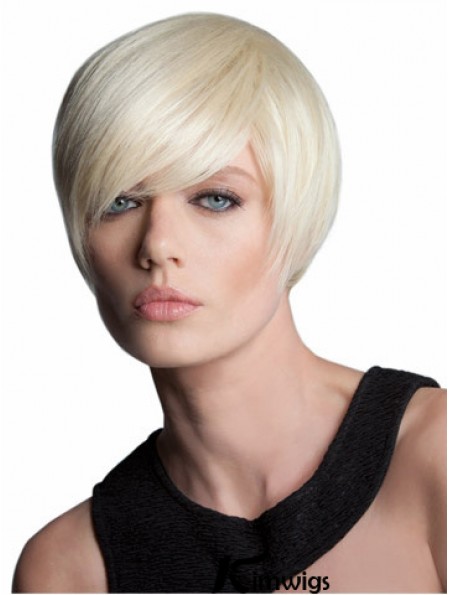 Capless Short Straight Blonde Style Bob Wigs