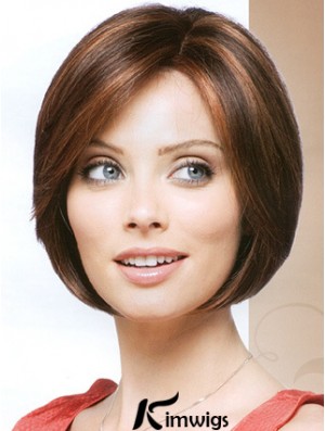 Capless Chin Length Straight Auburn Cheapest Bob Wigs