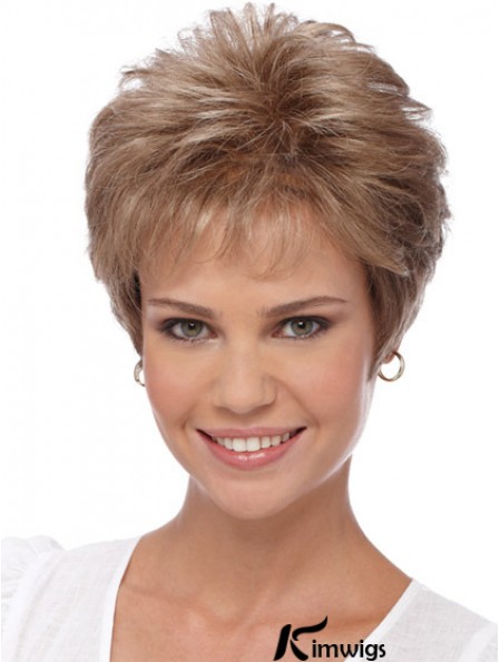 Short Wigs For Women With Capless Boycuts Cropped Length Wavy Style