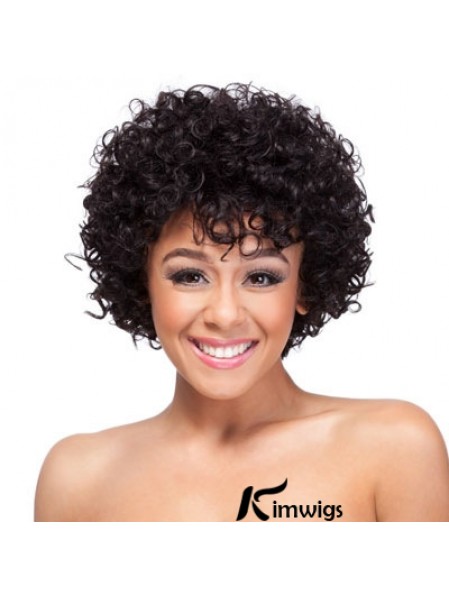 19 inch Classic Capless Synthetic Curly Wigs For African American Women