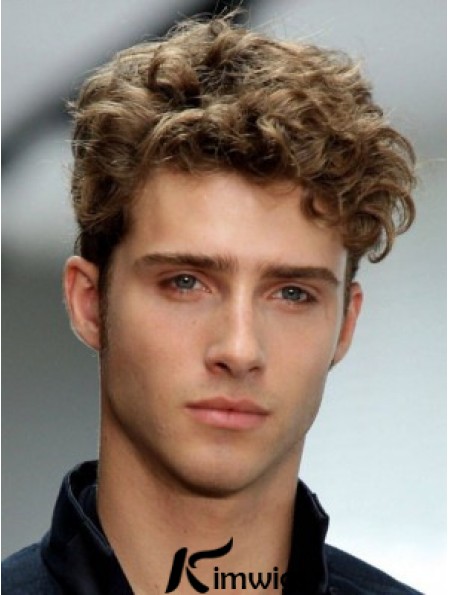 Fashion Blonde Synthetic Wavy Capless Short Boycuts Buy Men Wigs Online