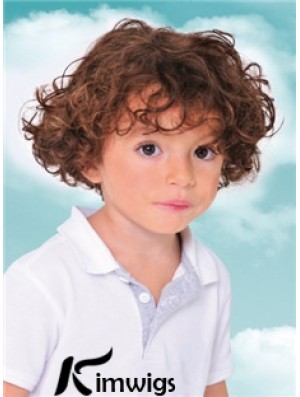 Childs Wig With Capless Curly Style Short Length
