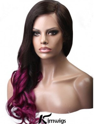 Long Wavy Without Bangs Full Lace 24 inch Hairstyles Black Women Wigs