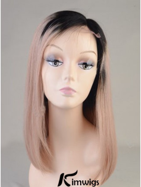 Long Straight Without Bangs Full Lace 14 inch Best Black Women Wigs