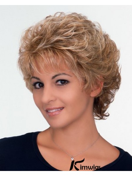 Synthetic Short Curly Capless Online Wigs