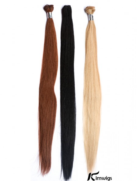 Straight Remy Real Hair Auburn Hairstyles Weft Extensions