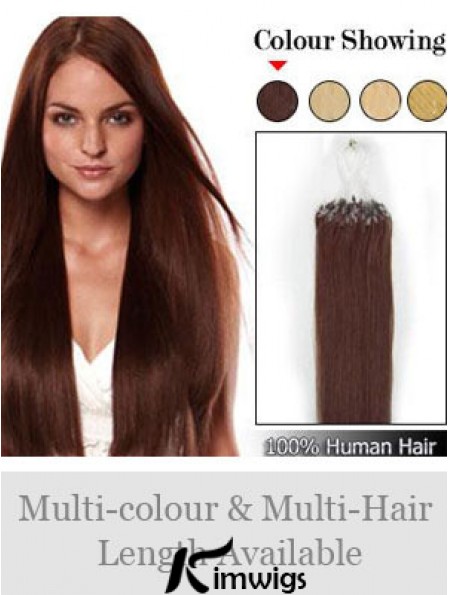 Online Auburn Straight Micro Loop Ring Hair Extensions