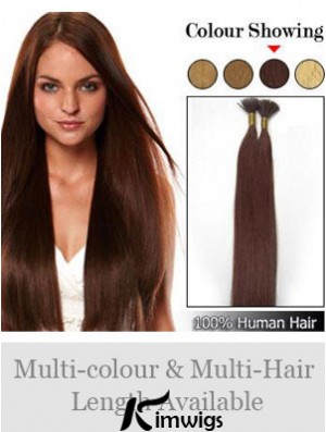 Auburn Straight Stick/I Tip Hair Extensions