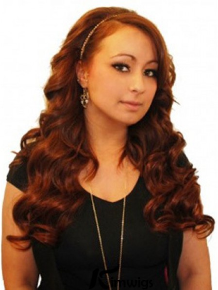 Wavy Remy Real Hair Auburn Gorgeous Weft Extensions