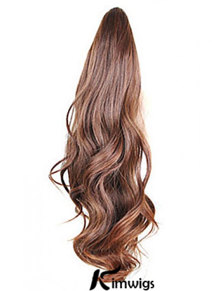 Style Wavy Brown Ponytails