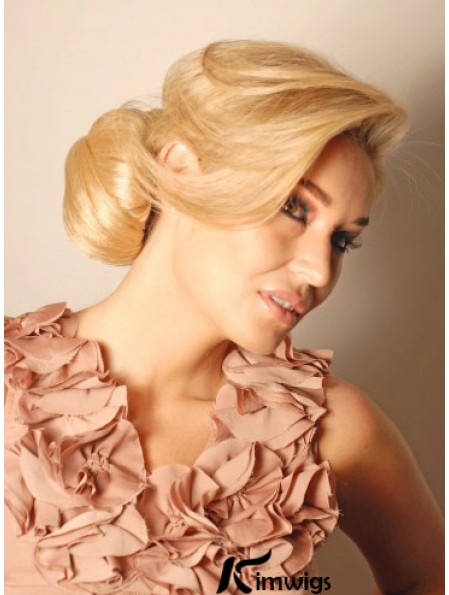 Blonde Hair Piece Bun