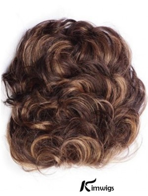Good Auburn Curly Remy Real Hair Clip In Hairpieces