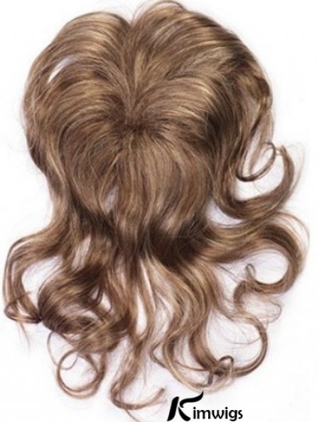 Clip In Hairpieces With Synthettic Wavy Style Brown Color