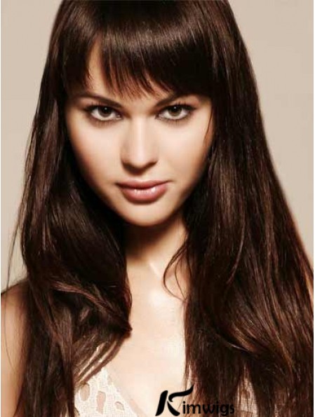 Remy Real Hair Auburn Fringe Extensions